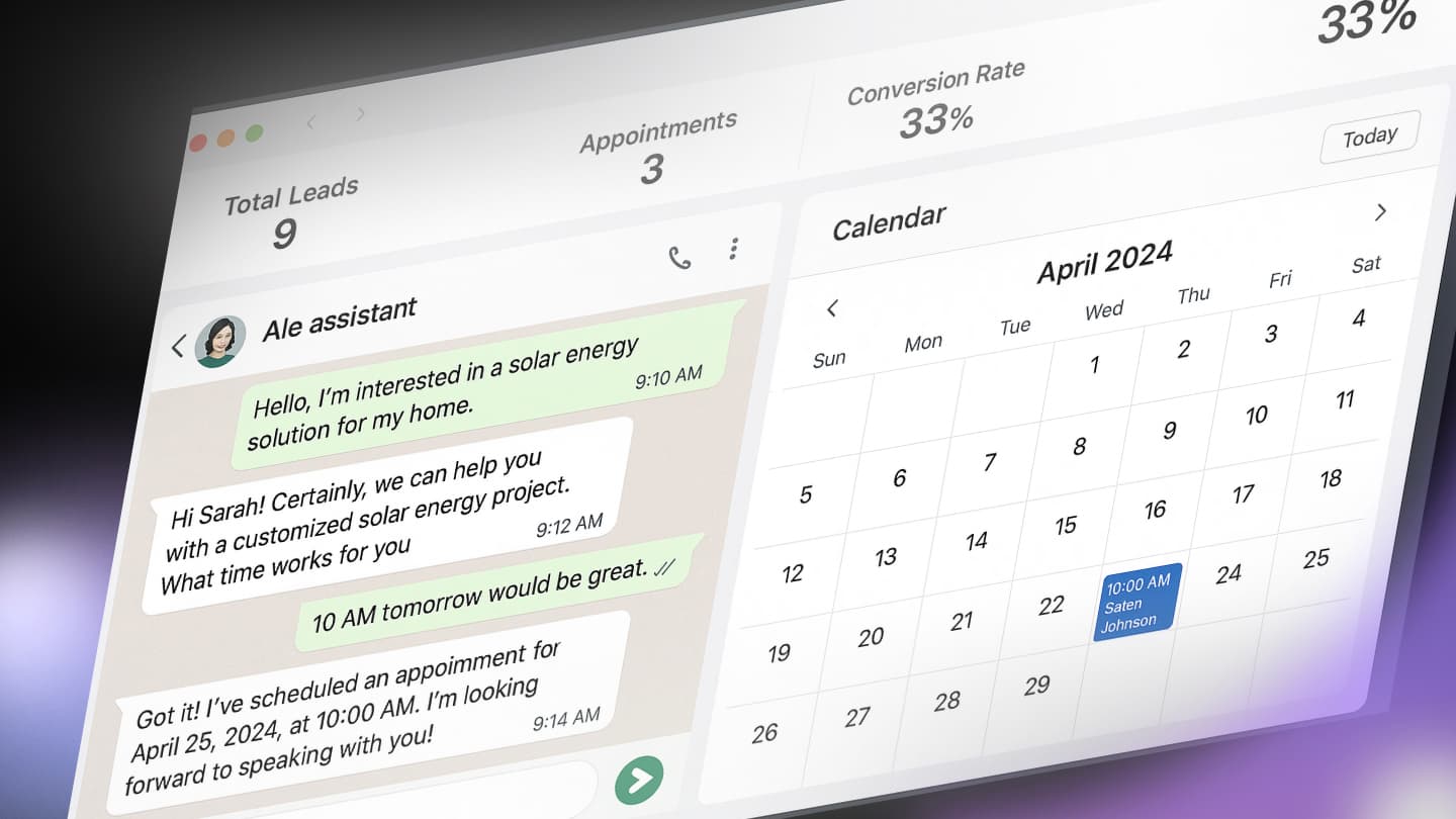AI WhatsApp Lead Assistant for Solar Projects